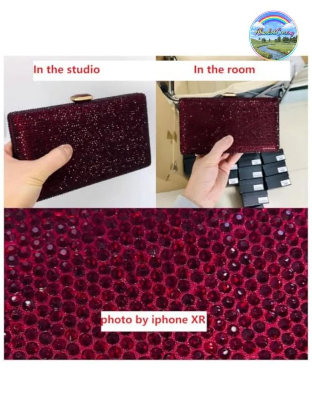 Crystal Evening Clutch Bag for Women Formal Party Rhinestone Bridal Purse with